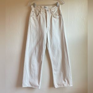 White Agolde denim